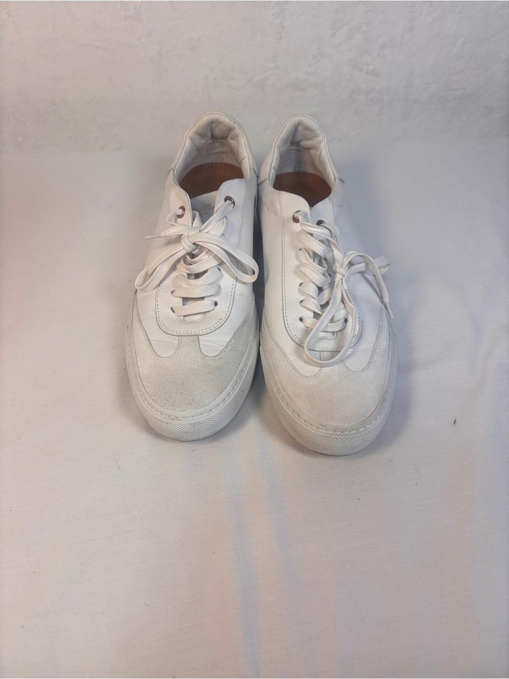Good Man Brand White Leather Suede Legend Court Sneakers Men’s Size 8.5 Italy